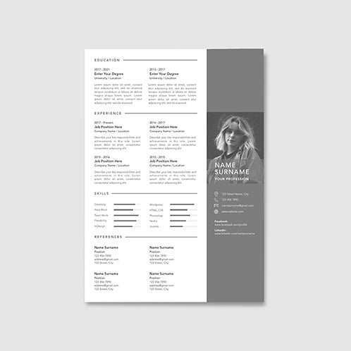 Pewter Gray Resume