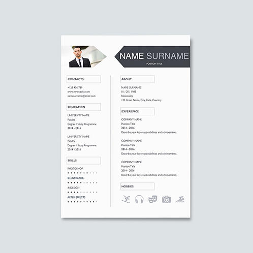 Photo Arrow Resume