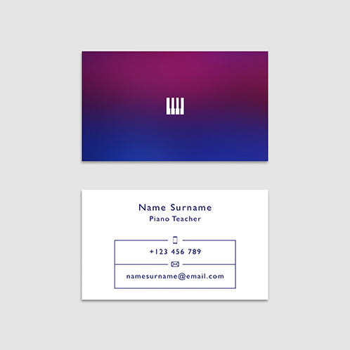 Piano Business Card
