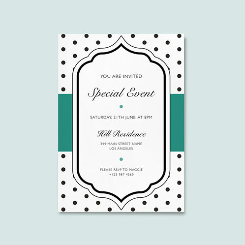 Polka Dots Invitation