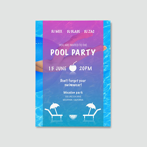 Pool Party Invitation