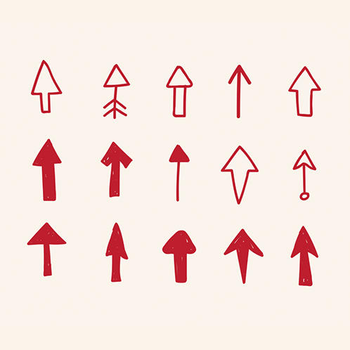 Red Arrows Doodles