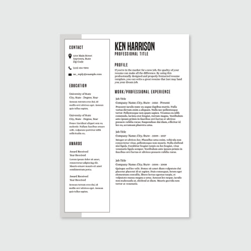Resume No. 178
