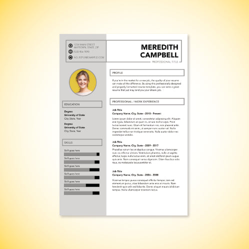 Resume No. 189