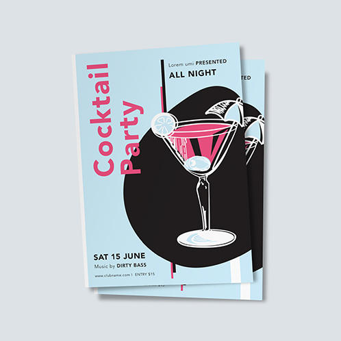 Retro Cocktail Party Flyer