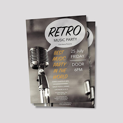 Retro Music Flyer 01