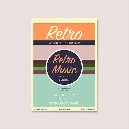 Retro Music Flyer 02