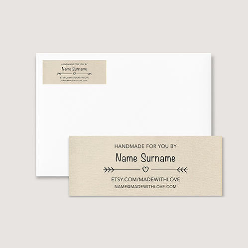 Rustic Handmade Address Label