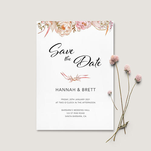 Save the Date Wedding Invitation