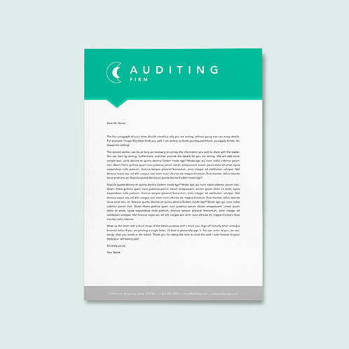 Simple Financial Letterhead