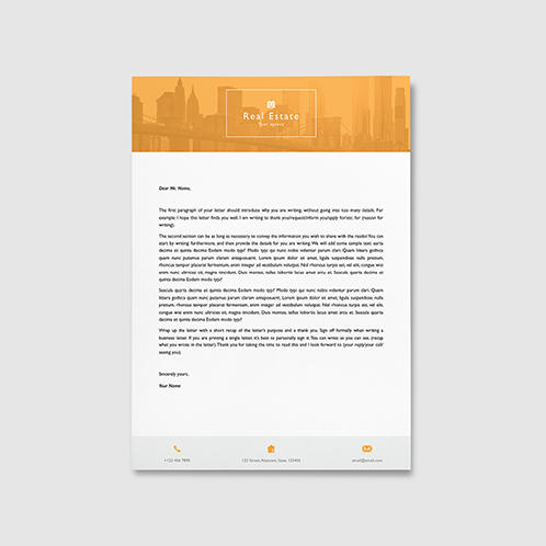 Simple Real Estate Letterhead