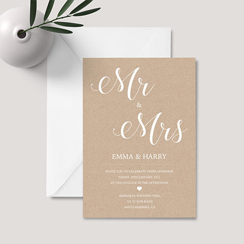 Simple Wedding Invitation