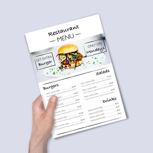 Single Page Menu
