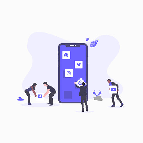 Social Dashboard Illustration