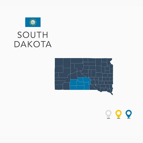 South Dakota Map