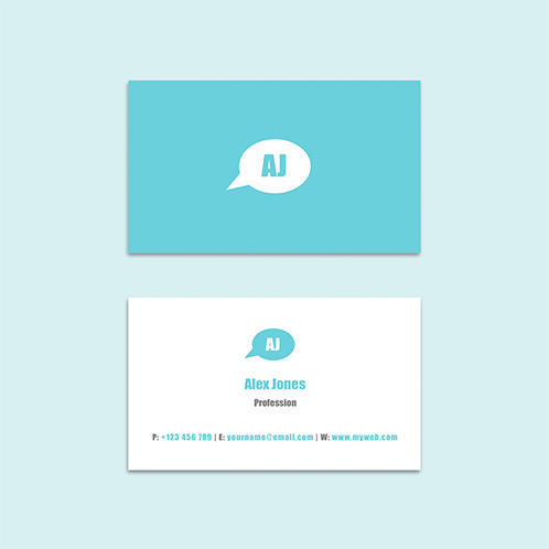 Speech Bubble Business Card