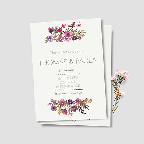 Spring Wedding Invitation