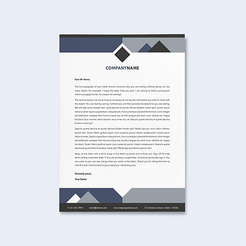 Square Financial Letterhead