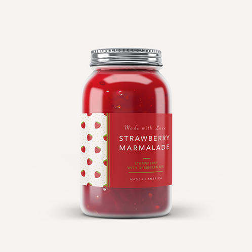 Strawberry Jar Label