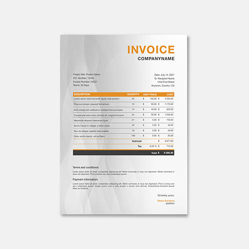 Subtle Invoice