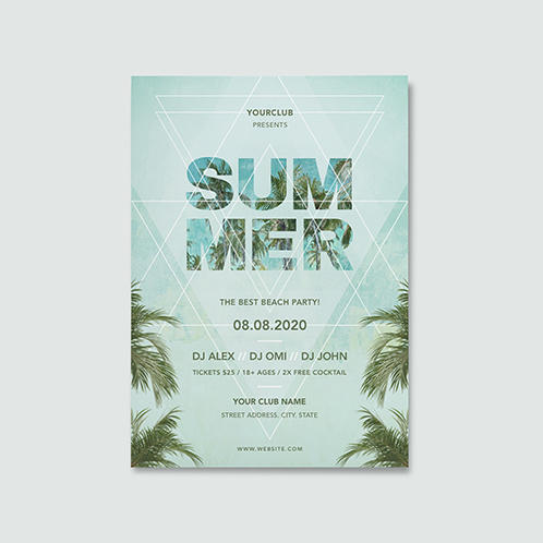 Summer Beach Party Flyer