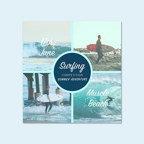 Surfing Social Media Post