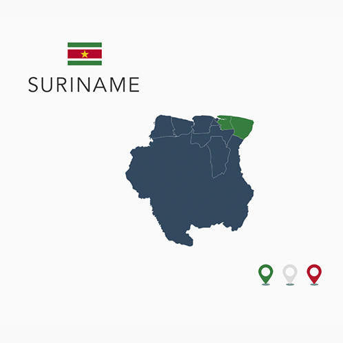 Suriname Map