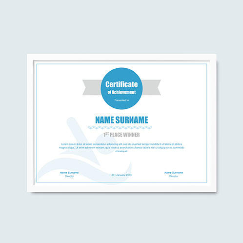 Swimming Certificate
