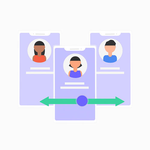 Swipe Profiles Illustration