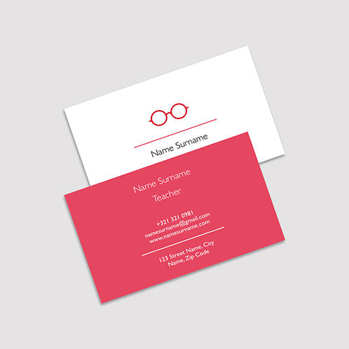 Teacher Business Card