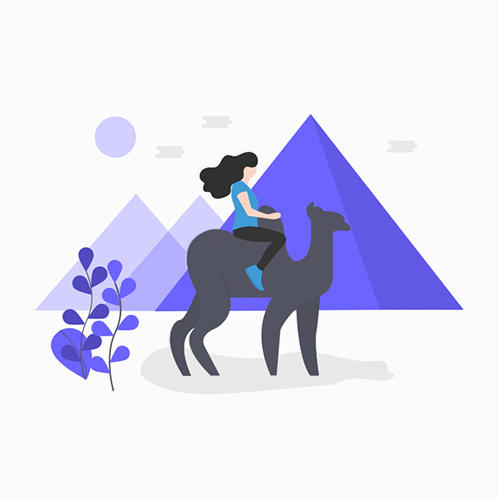 Through the Desert Illustration