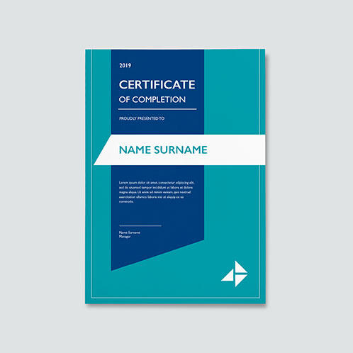 Turquoise Certificate