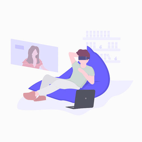 VR Chat Illustration