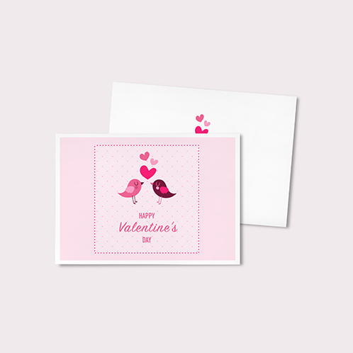Valentines Birds Card