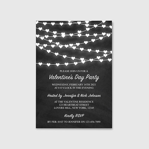 Valentine's Garland Invitation
