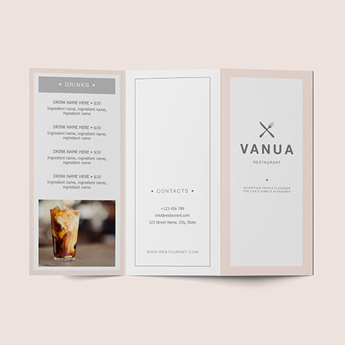 Vanua Folding Menu