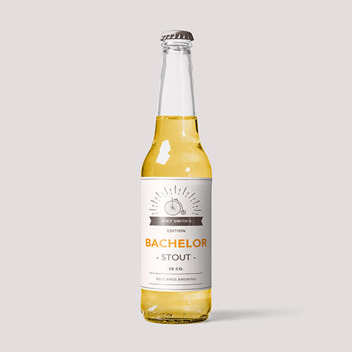 Vintage Bachelor Beer Label