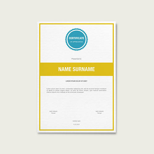 Vintage Business Certificate