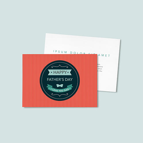 Vintage Father's Day Landscape Card