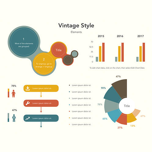 Vintage Style Elements Infographic