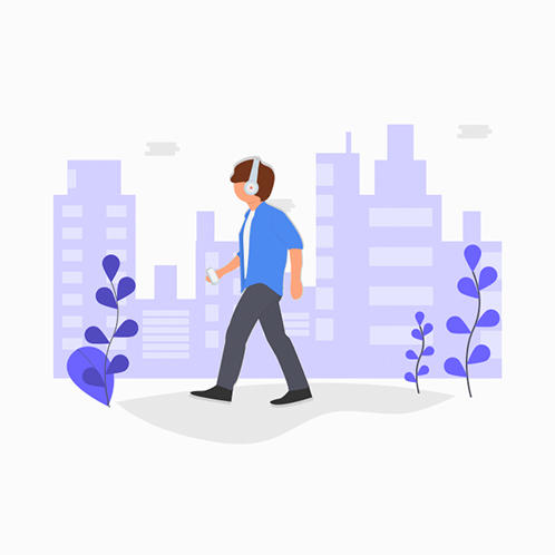Walk in the City Illustration