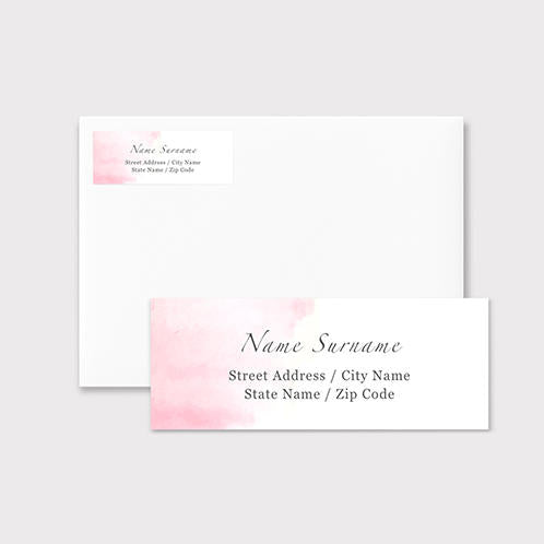 Watercolor Address Label