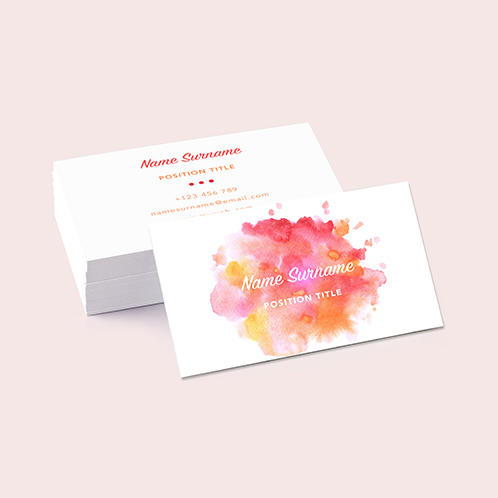 Watercolor Business Card