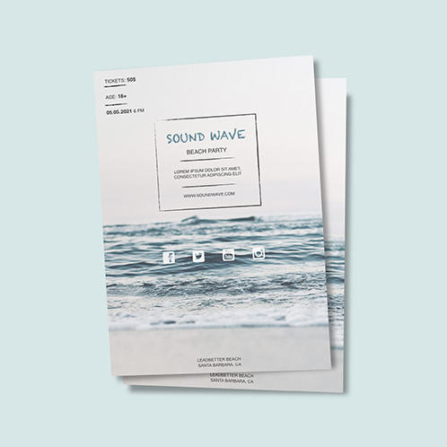 Wave Party Flyer
