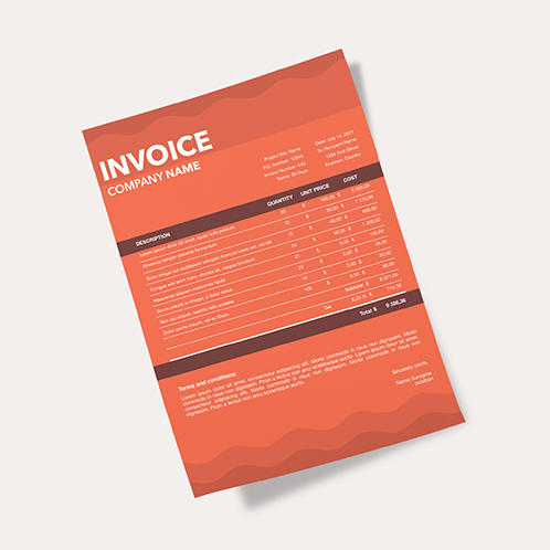 Wavy Invoice 01