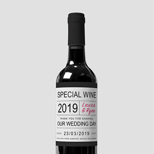 Wedding Wine Label