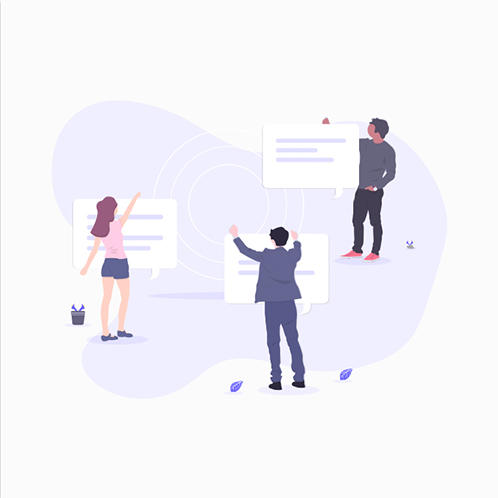 Work Chat Illustration