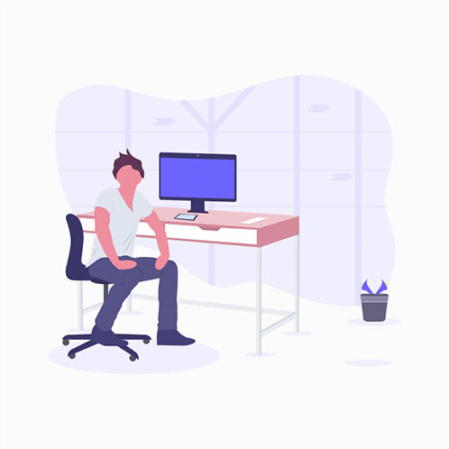 Work Time Illustration