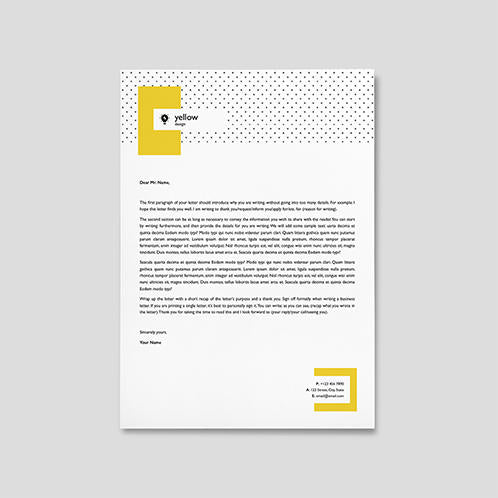 Yellow Letterhead