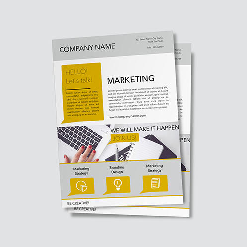 Yellow Marketing Flyer